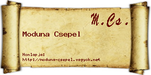 Moduna Csepel névjegykártya